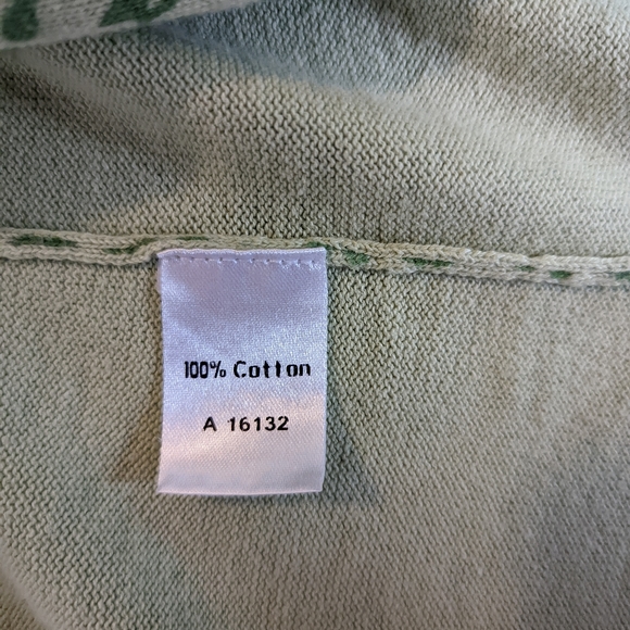 Green, cotton cardigan by Appleseed's - Picture 4 of 4